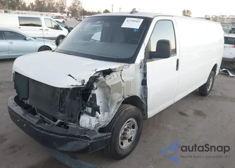 2023 Chevrolet Express Cargo Rwd 2500 Extended Wheelbase Wt из США, поврежденный, VIN 1GCWGBFP8P1105895